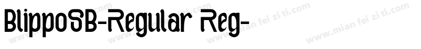 BlippoSB-Regular Reg字体转换